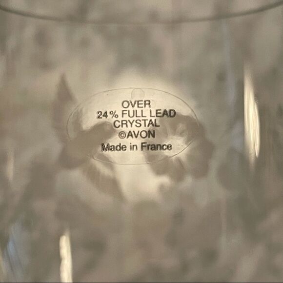 Avon Crystal Hummingbird Glasses Set France - Picture 3 of 5